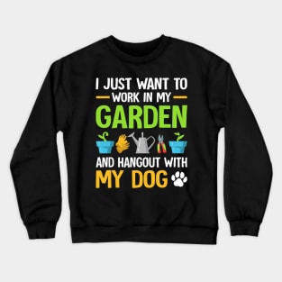 Gardening & Dog Funny Plant Lover Men Women Garden Gardener Crewneck Sweatshirt